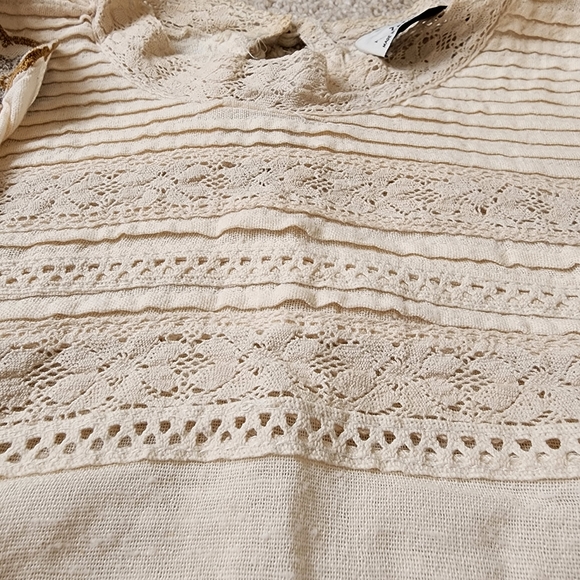 Zara Premium Collection Ruffled Lace Blouse Size Small - Picture 10 of 12